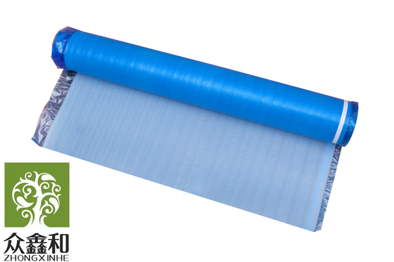 2mm Laminate Floor Underlay Noise Reduction Blue Foam Underlayment With PE Film